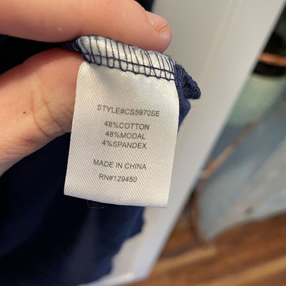 Como Vintage The Perfect Tee Navy Women’s Sz L - Picture 4 of 5